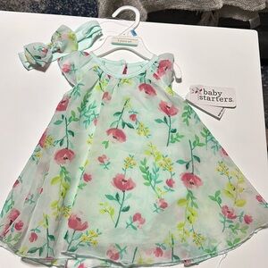 Dress with headband size 6mos